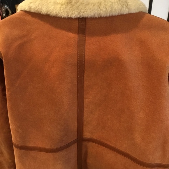 Pan United Protocol Leather suede fur bomber jacket M made in the USA - Picture 11 of 17